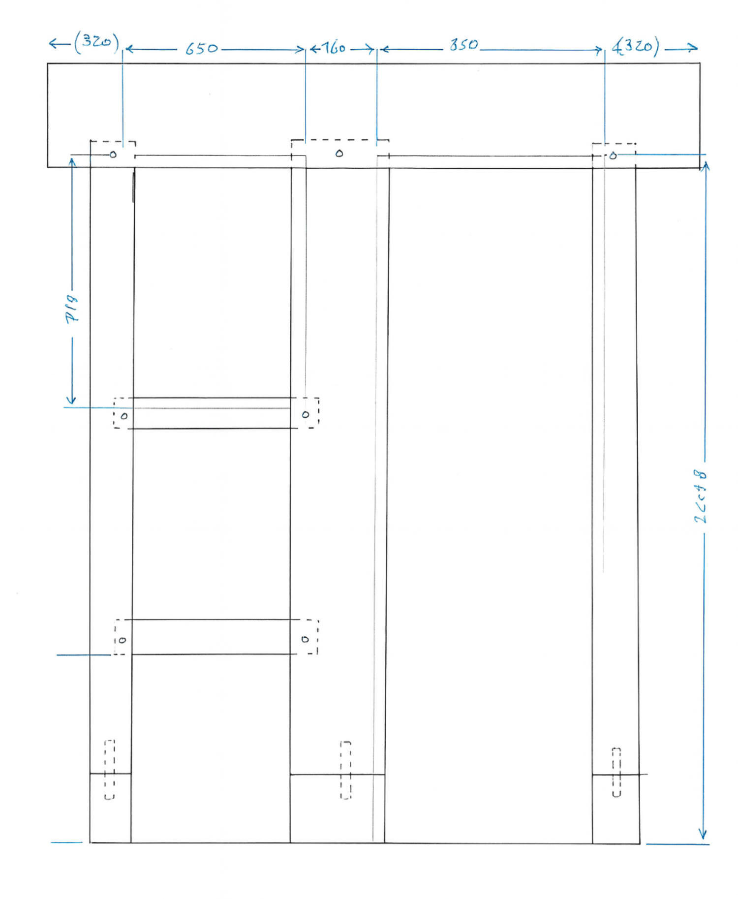 Plan d'un pré-cadre